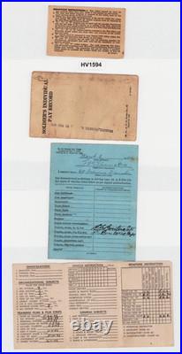 Original WWII US Army Paybook ID PFC F W FRANCKE Photos Berghof Germany 1945