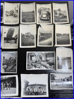 Original WWII US Army Soldier Photo Lot 22 1942-46 France Germany C-47