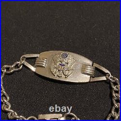 Original WWII US Army Sweeheart Souvenir Bracelet