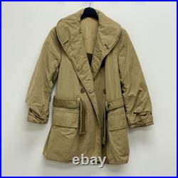 Original WWII US Army USMC Mackinaw Jeep Coat Stenciled Named Linen w Belt