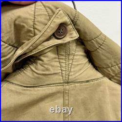 Original WWII US Army USMC Mackinaw Jeep Coat Stenciled Named Linen w Belt