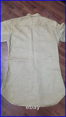Original WWII US Army Uniform Shirt Veteran Estate Possible Combat Field Stainin Original WWII US Army Uniform Shirt Veteran Estate Possible Combat Field Stainin