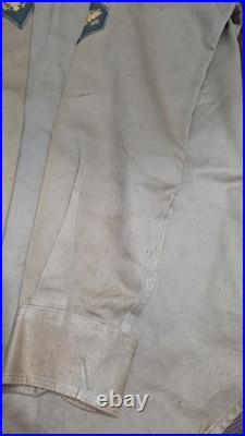 Original WWII US Army Uniform Shirt Veteran Estate Possible Combat Field Stainin
