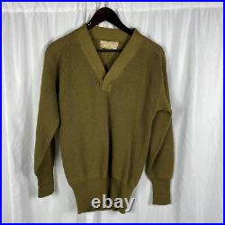 Original WWII US Army V-neck Wool Sweater