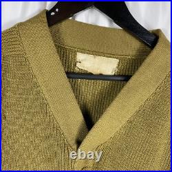 Original WWII US Army V-neck Wool Sweater