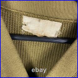 Original WWII US Army V-neck Wool Sweater
