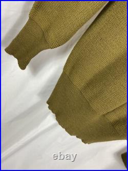 Original WWII US Army V-neck Wool Sweater