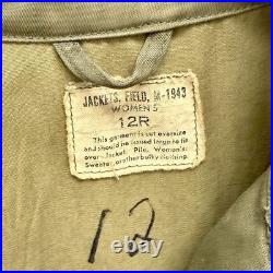 Original WWII US Army WAC M43 Field Jacket Women's