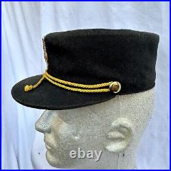 Original WWII US Army WAC Women's Winter Hat Black Named