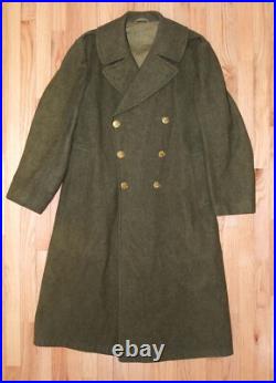 Original WWII US Army Wool Greatcoat / Overcoat, Size 40R