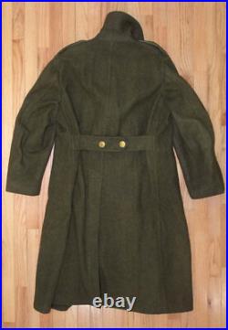Original WWII US Army Wool Greatcoat / Overcoat, Size 40R