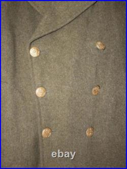 Original WWII US Army Wool Greatcoat / Overcoat, Size 40R