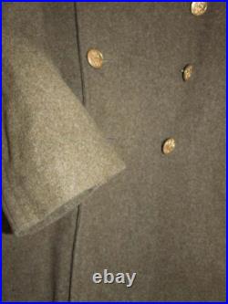 Original WWII US Army Wool Greatcoat / Overcoat, Size 40R