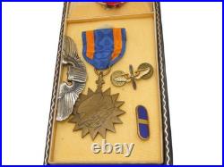 Original WWII USAAF Army Air Force Medal Pins Officer CBI Pilot Wings Medal DR13