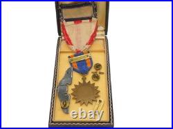 Original WWII USAAF Army Air Force Medal Pins Officer CBI Pilot Wings Medal DR13