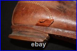 Original WWII Vintage French Army Alpine Ski Boots Military Leather Pair