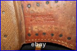 Original WWII Vintage French Army Alpine Ski Boots Military Leather Pair