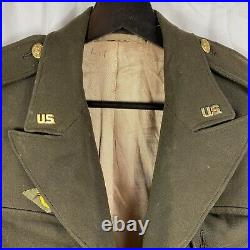 Original WWII WAAC Officer Ike Jacket Large Army air Corp