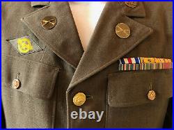 Original WWII WW2 1941 US Army Uniform Jacket and Trouser Named