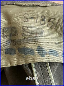 Original WWII WW2 1941 US Army Uniform Jacket and Trouser Named