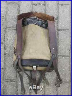 Original WWII WW2 German Horse Hair Backpack, Tornister, Rucksack, Wehrmacht, Army