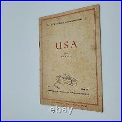 Original WWII WW2 German Wehrmacht USA America booklet army publication 1941 old