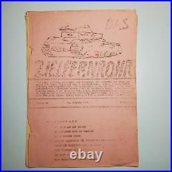 Original WWII WW2 German tank newspaper Panzer regiment Wehrmacht NCO 1941 army