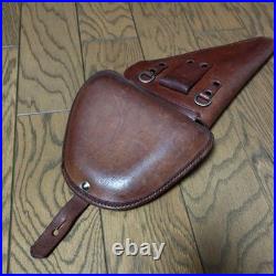 Original WWII WW2 Japanese Army Type 14 Nambu Pistol Holster Leather Vintage Original WWII WW2 Japanese Army Type 14 Nambu Pistol Holster Leather Vintage