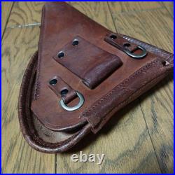 Original WWII WW2 Japanese Army Type 14 Nambu Pistol Holster Leather Vintage Original WWII WW2 Japanese Army Type 14 Nambu Pistol Holster Leather Vintage