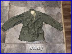 Original WWII WW2 / Korea US Army M1943 Field Jacket 34 R Dated Sept 1944