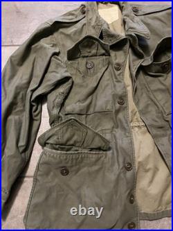 Original WWII WW2 / Korea US Army M1943 Field Jacket 34 R Dated Sept 1944