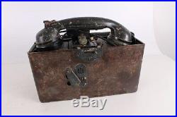 Original WWII WW2 Old German Army Bakelite Field Phone