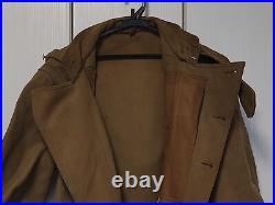 Original World War 2 WWII Japan Military Army Soldier's Wool Uniform Long Coat