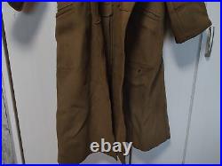 Original World War 2 WWII Japan Military Army Soldier's Wool Uniform Long Coat