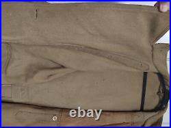 Original World War 2 WWII Japan Military Army Soldier's Wool Uniform Long Coat