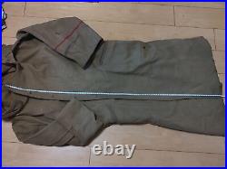 Original World War 2 WWII Japan Military Army Soldier's Wool Uniform Long Coat