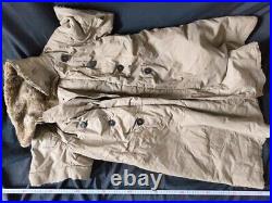 Original World War 2 WWII Japan Military Army Soldier's fur Uniform Long Coat