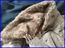 Original World War 2 WWII Japan Military Army Soldier's fur Uniform Long Coat