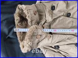 Original World War 2 WWII Japan Military Army Soldier's fur Uniform Long Coat