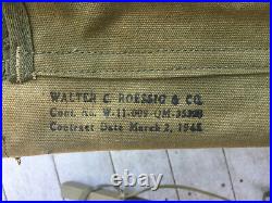 Original Ww2 (1945) Us Army Canvas/wooden Folding Cot