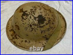 Original Ww2 British South African Made Desert 8th Army Helmet Found In Egypt