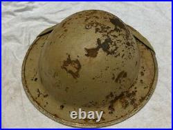 Original Ww2 British South African Made Desert 8th Army Helmet Found In Egypt