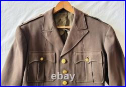 Original Ww2 Us Army Officer Drees Jacket Uniform Pinks Greens Pants Tie 2nd Lt
