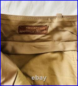 Original Ww2 Us Army Officer Drees Jacket Uniform Pinks Greens Pants Tie 2nd Lt