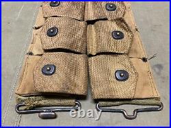 Original Wwi Wwii Us Army M1903 Infantry Combat Field 10 Pocket Ammo Belt