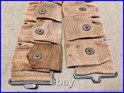 Original Wwi Wwii Us Army M1910 Infantry Field 10 Pocket Ammo Belt-mills