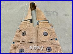 Original Wwi Wwii Us Army M1910 Infantry Field 10 Pocket Ammo Belt-mills
