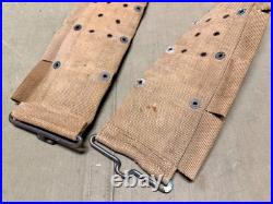 Original Wwi Wwii Us Army M1910 Infantry Field 10 Pocket Ammo Belt-mills