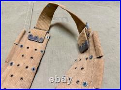 Original Wwi Wwii Us Army M1910 Infantry Field 10 Pocket Ammo Belt-mills