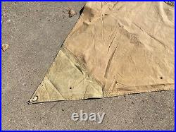 Original Wwi Wwii Us Army M1910 Tent Shelter Half-unit Marked